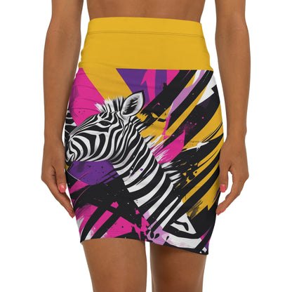 Women's Mid-Waist Pencil Skirt (AOP) from J Marie Premium Sneakers