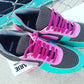 Born in the ’80s Retro Trainers – Pink & Turquoise from J Marie Premium Sneakers